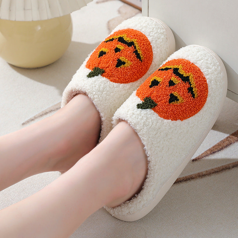 Pumpkin Plush Slippers