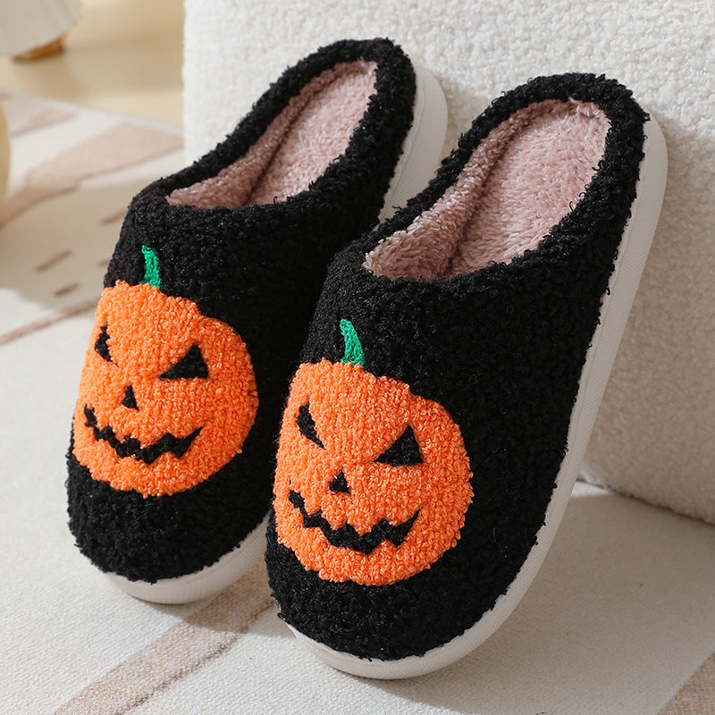 Pumpkin Plush Slippers