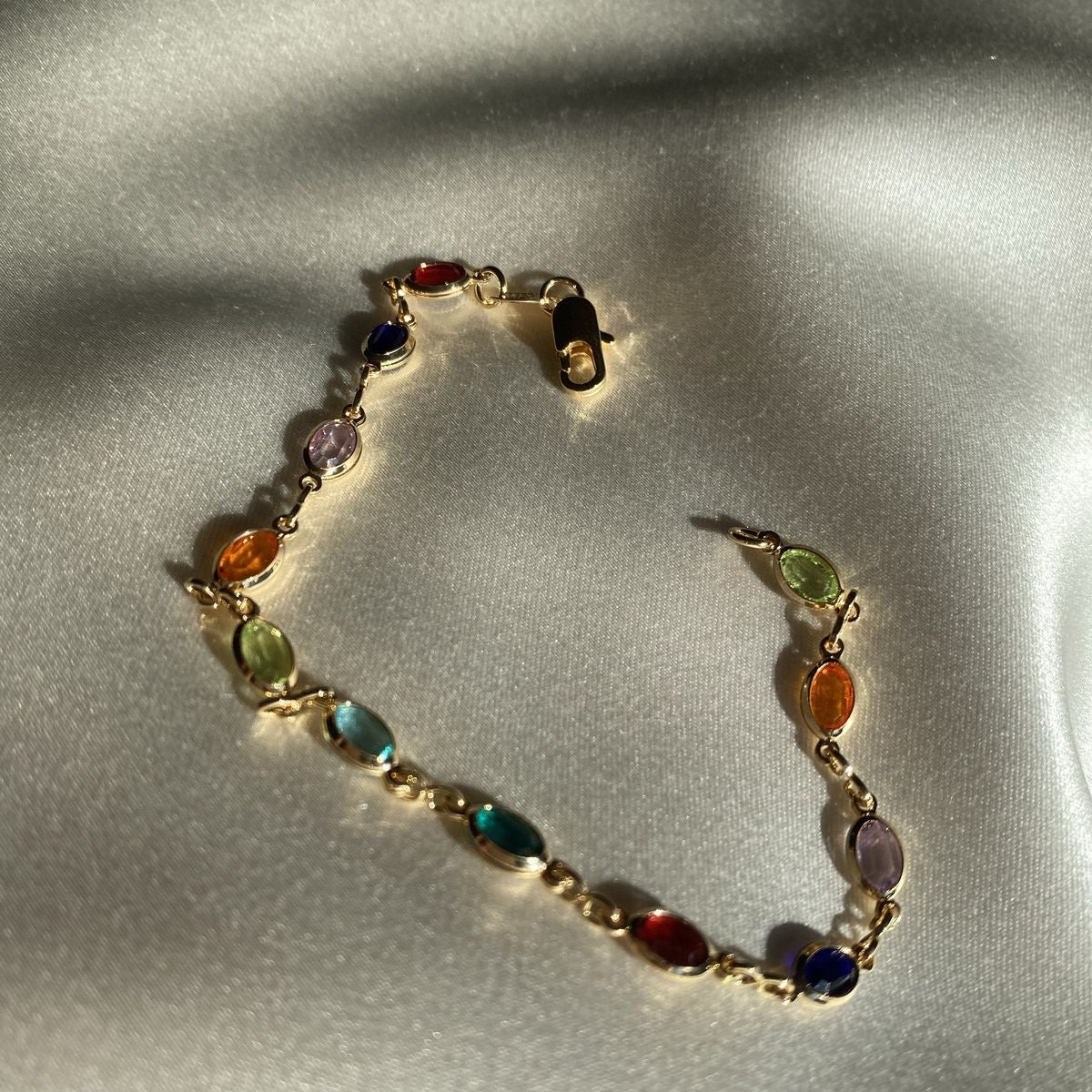 Crystal Beads Drop Anklet