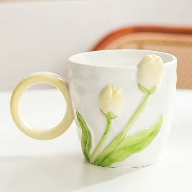 Ceramic Tulip Mugs