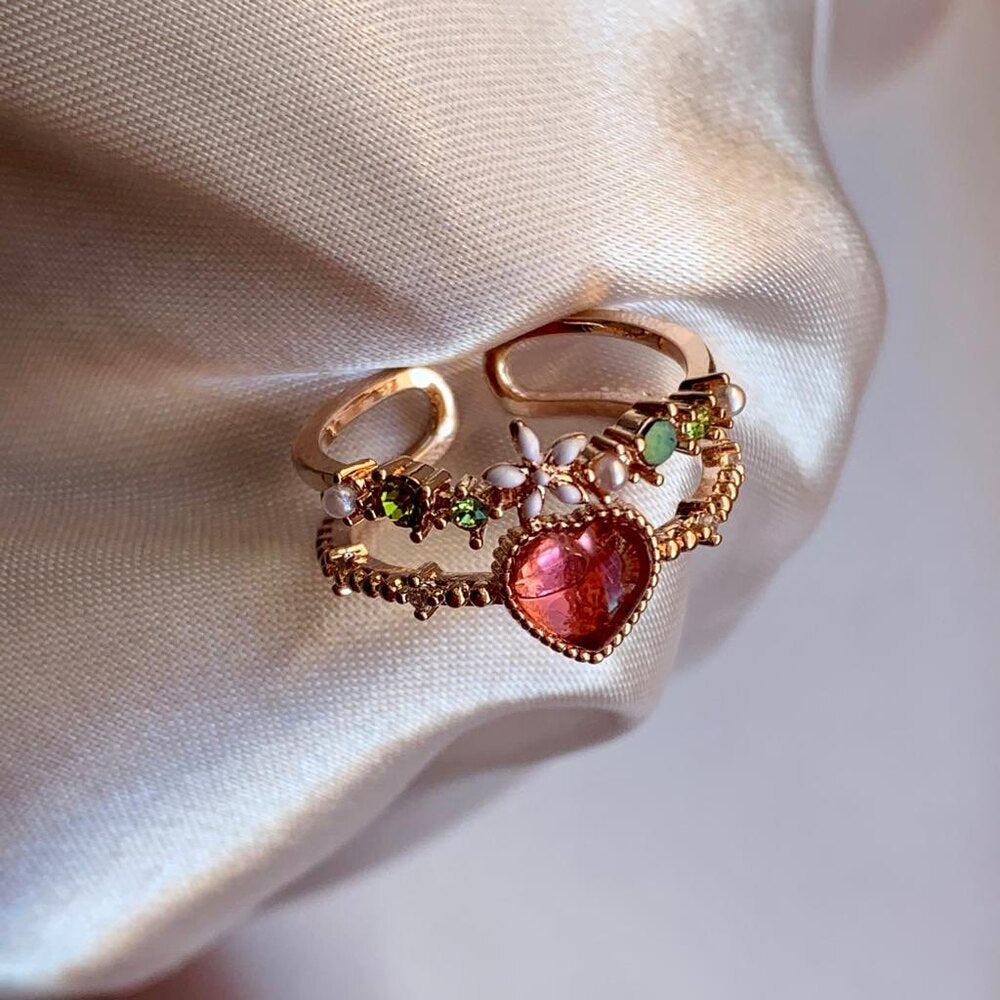 Floral Ring Set