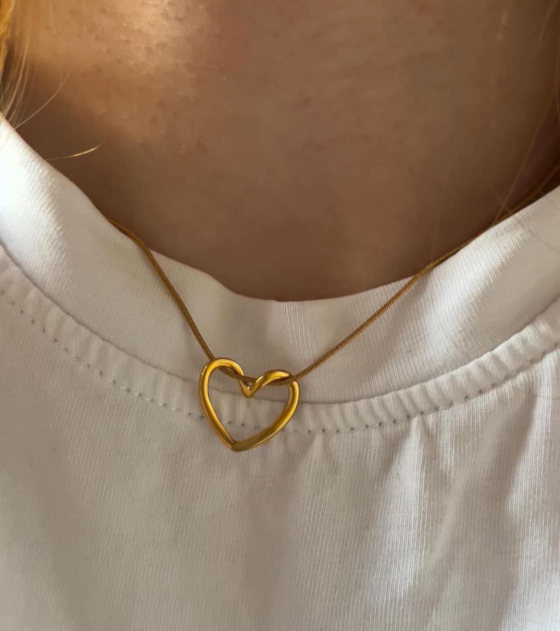 Twisted Heart Necklace