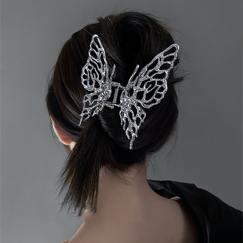 Metallic Butterfly Hair Clip