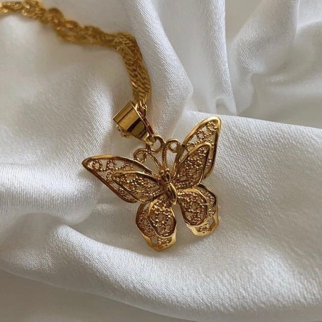 Golden Butterfly Necklace