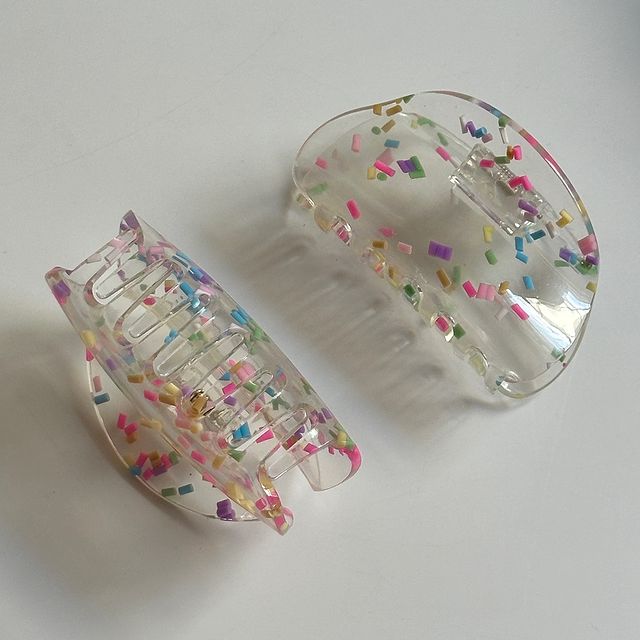 Confetti Hair Claw Clip