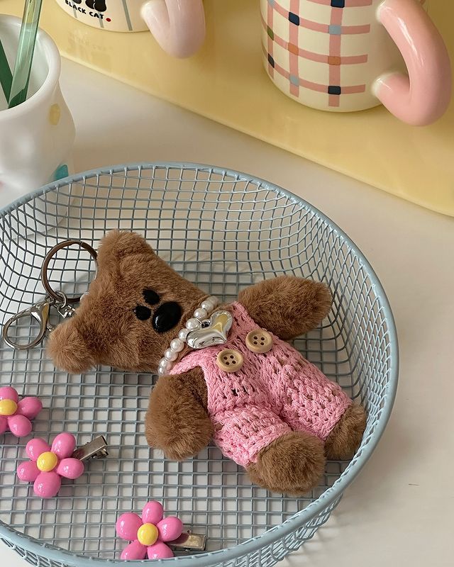 Small Bear Plush Keychain