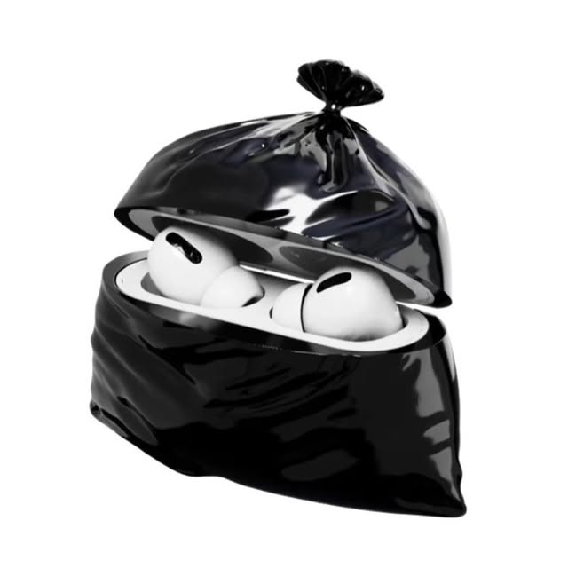 Trash Bag AirPods Case