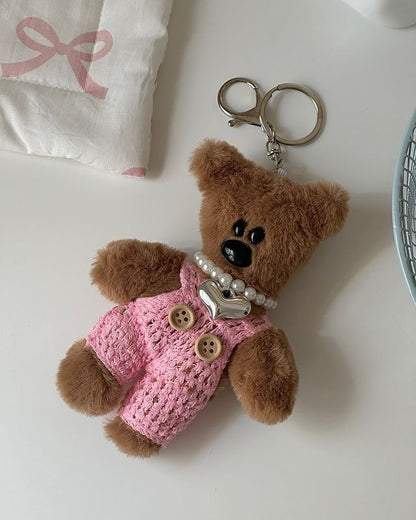 Small Bear Plush Keychain