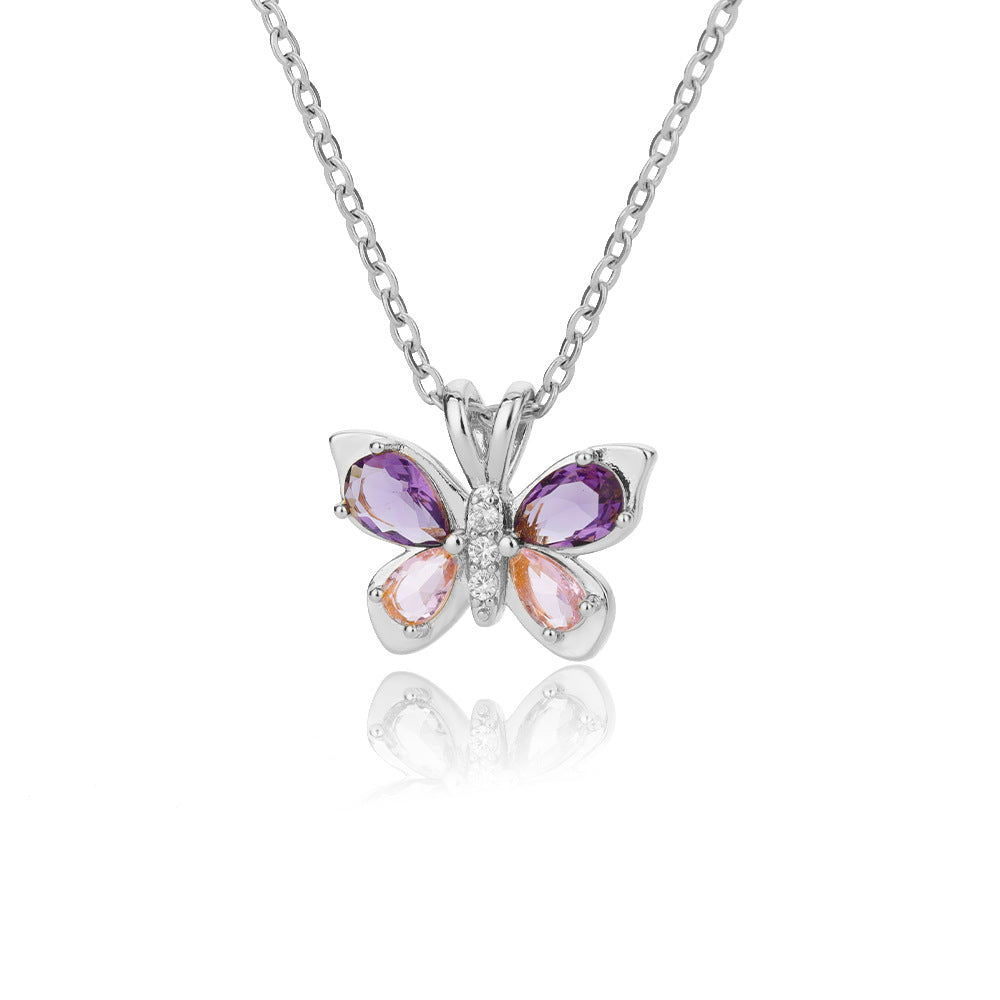 Crystal Butterfly Necklace