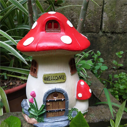 Mushroom House Solar Lamp