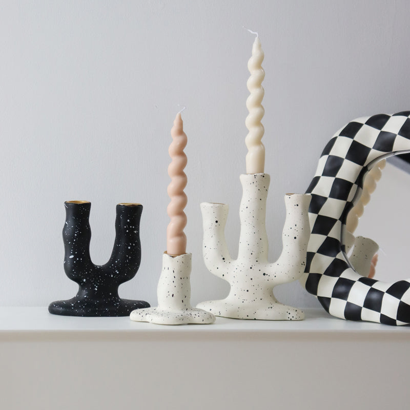 Ceramic Candlestick Holder