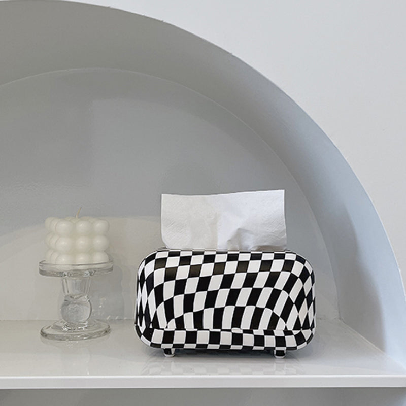 Nordic Checkerboard Tissue Box