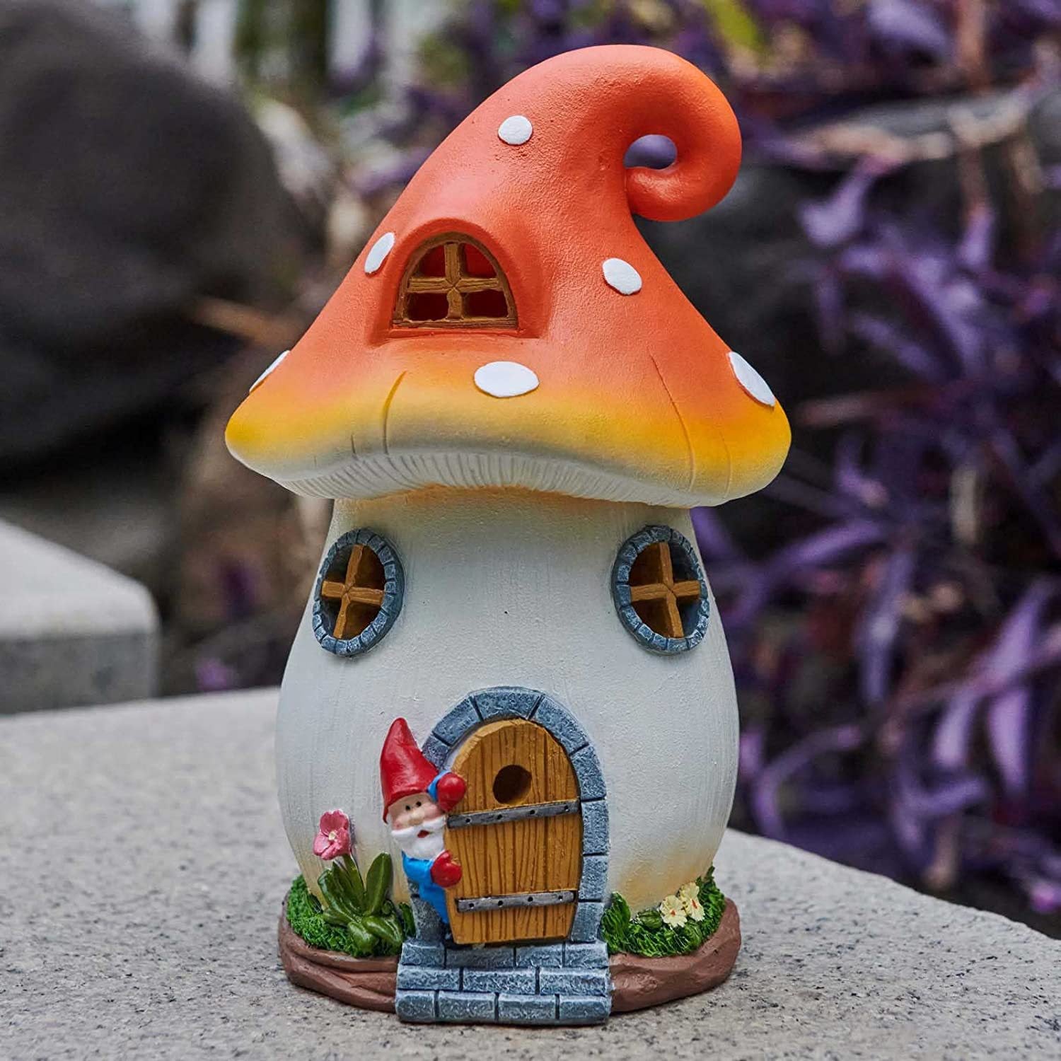 Mushroom House Solar Lamp – Creme Cloud