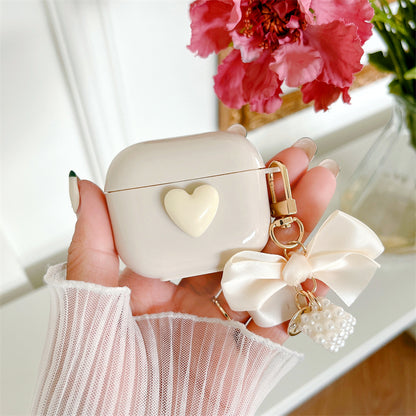 Heart and Bow Chain AirPods Case