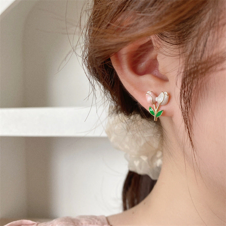 Double Tulip Earrings