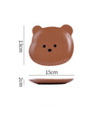 Kawaii Bear Bowl and Plate