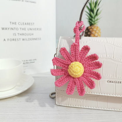 Handmade Crochet Flower Bag Charm