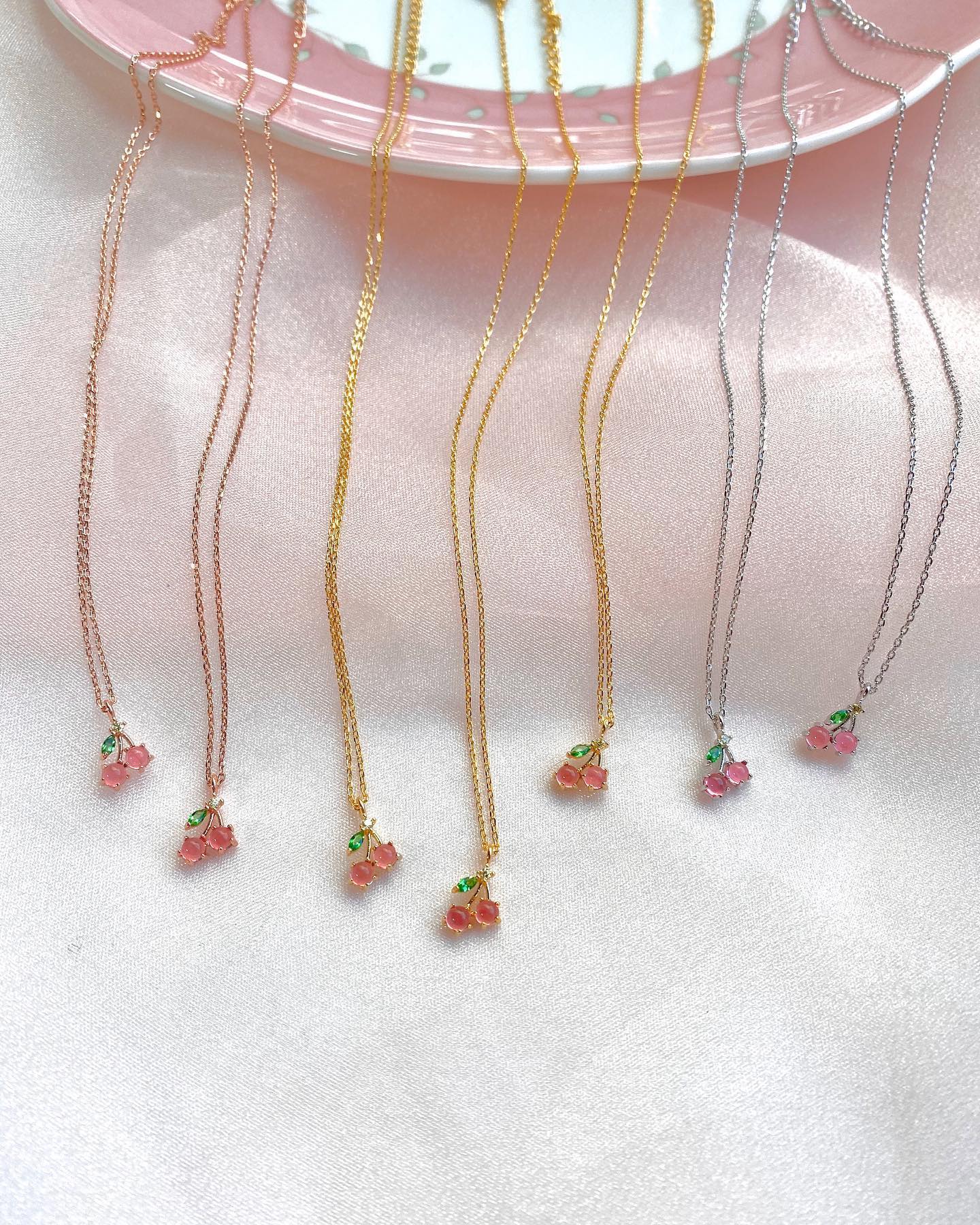 Tropical Fruit Pendant Necklace
