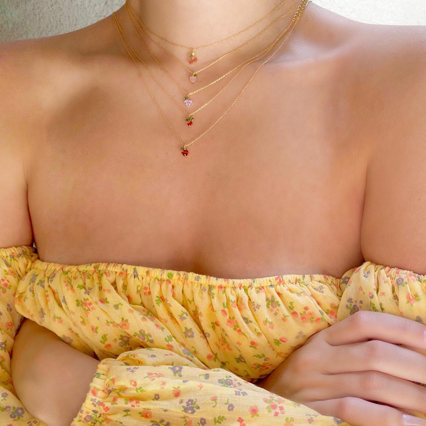 Tropical Fruit Pendant Necklace
