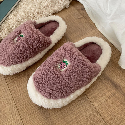 Fruit Plush Slippers