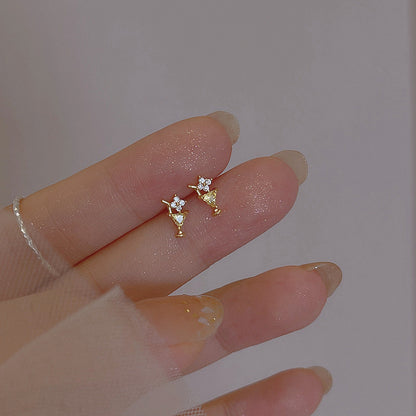 Dainty Crystal Stud Earrings