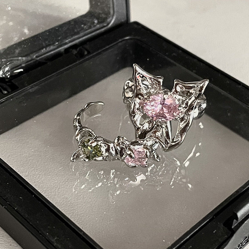 Pink Butterfly Ring