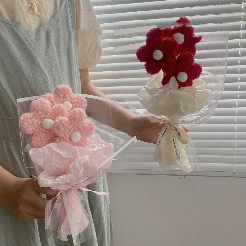 Plush Crochet Roses Bouquet