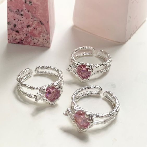 Pink Heart Ring