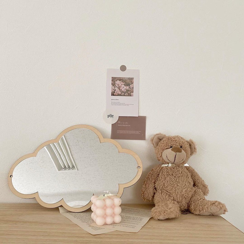 Cloud Wooden Mirror