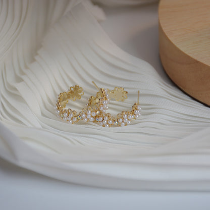 Lace Pearl Earrings