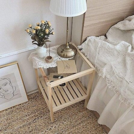 Wooden Bedside Table
