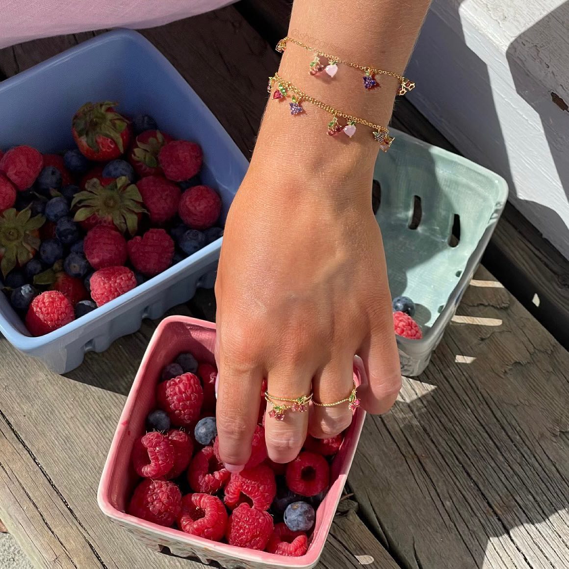 Tropical Fruit Basket Bracelet