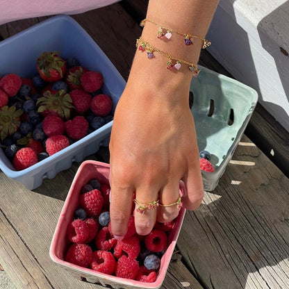 Tropical Fruit Basket Bracelet