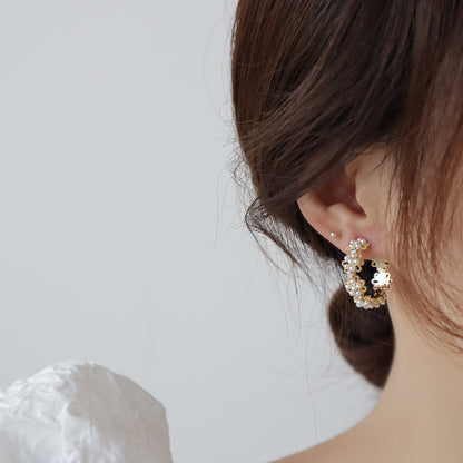 Lace Pearl Earrings