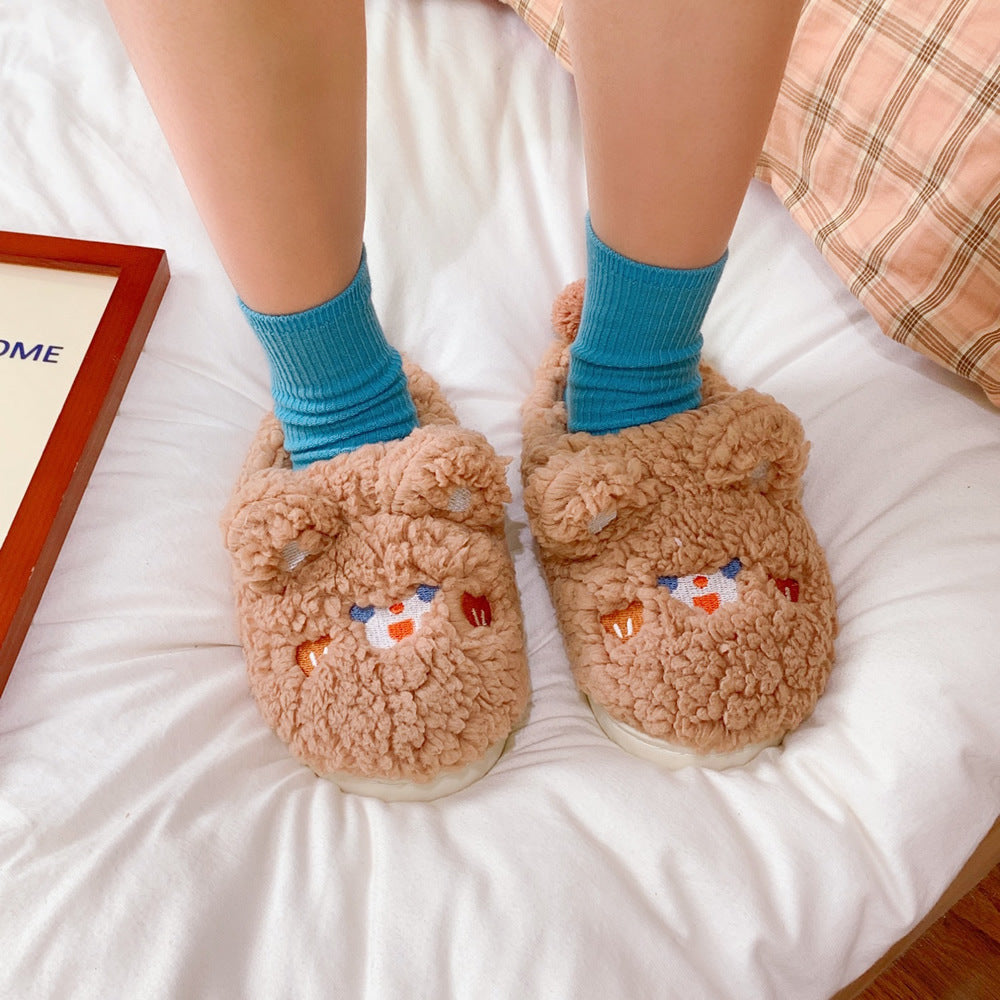 Bunny &amp; Bear Ears Slippers