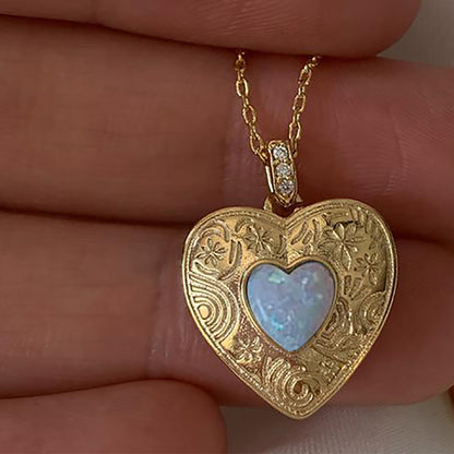 Vintage Heart-shaped Necklace