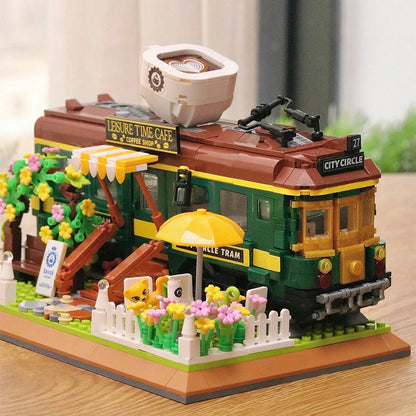 Train Coffee Shop Building Blocks