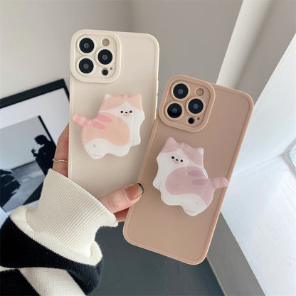 Cute Cat Stand Phone Case