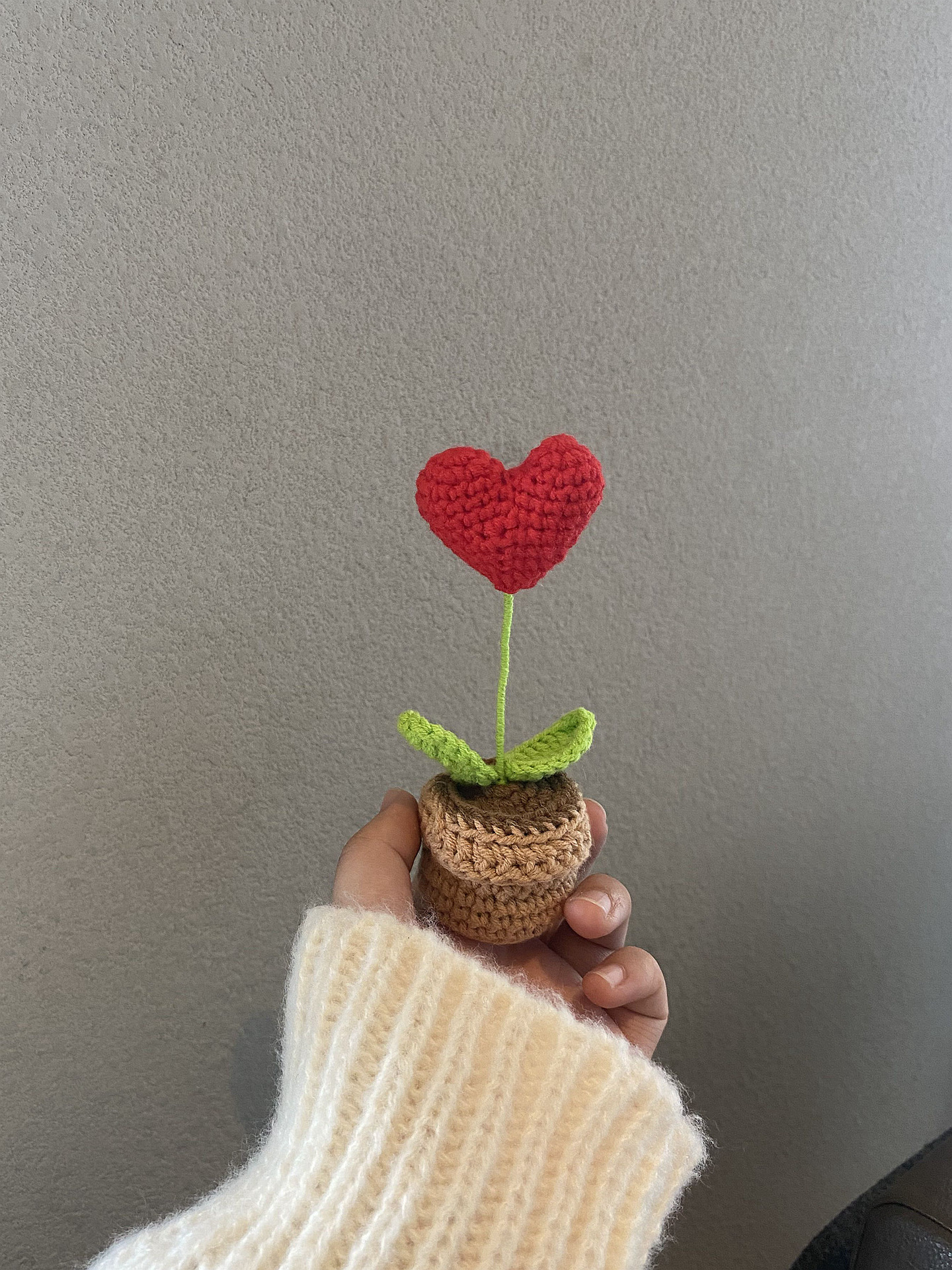 Handmade Crochet Flower Pot