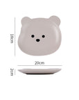 Kawaii Bear Bowl and Plate