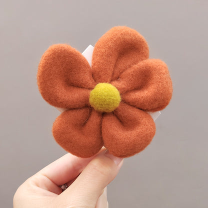 Daisy Plush Hair Tie