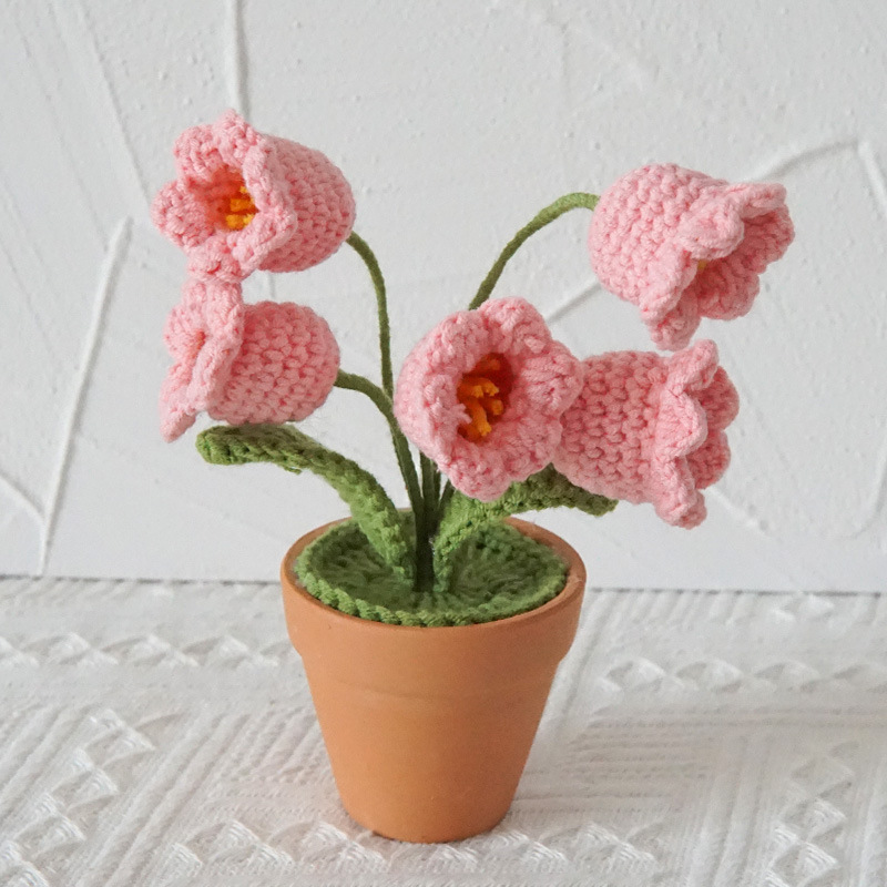 Hand Woven Mini Lily of The Valley Pots