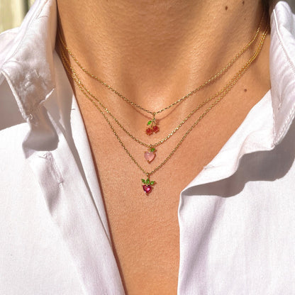 Tropical Fruit Pendant Necklace