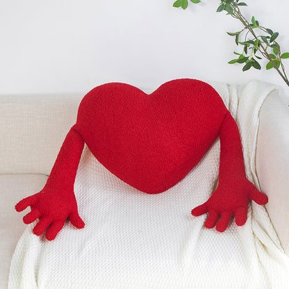 Plush Heart Shaped Pillow