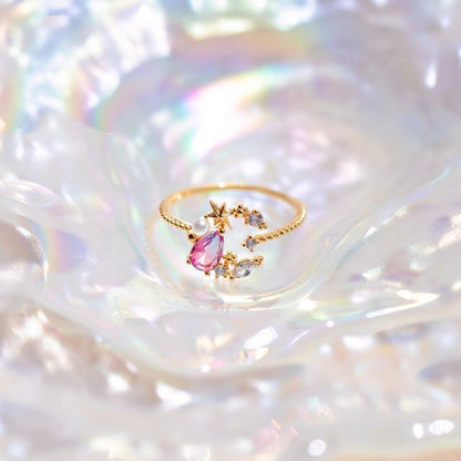 Star and Moon Rings