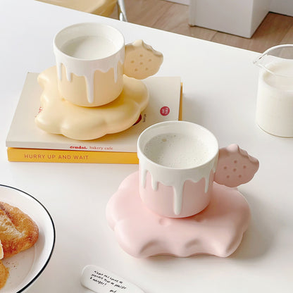 Cream Biscuit Ceramic Mugs