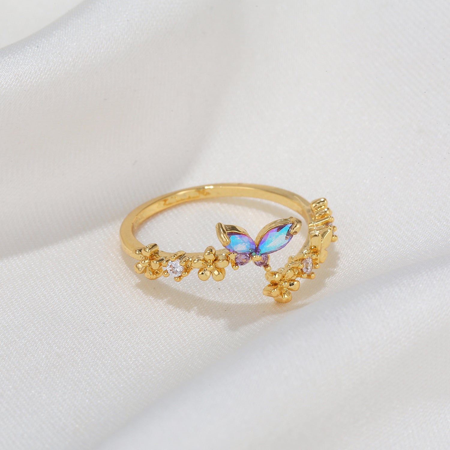 Gradient Butterfly Ring