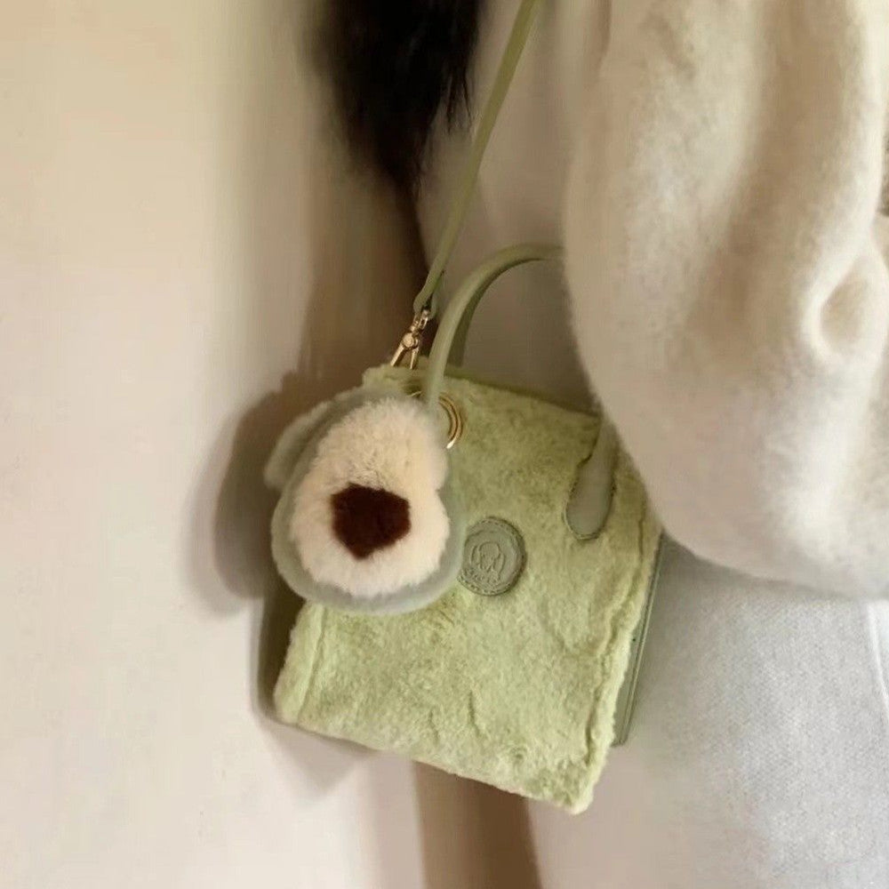 Avocado Plush Shoulder Bag