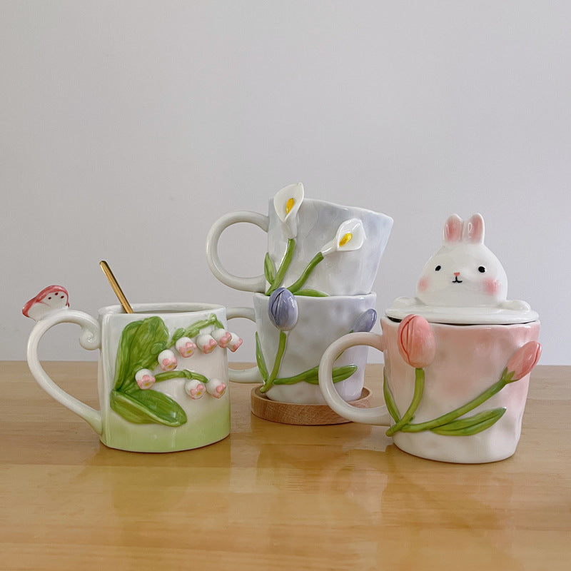 Floral Ceramic Mugs