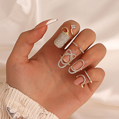 Diamond  Nail Ring